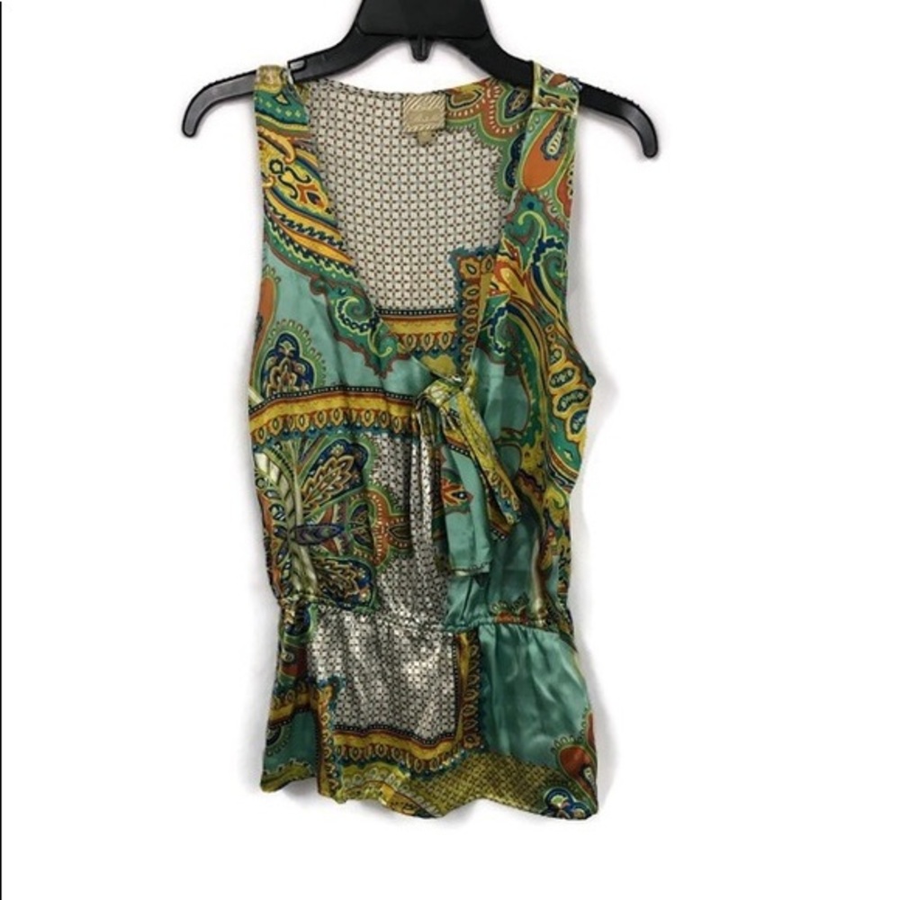 ANTHROPOLOGIE‎ POSTELLA SILK TANK M